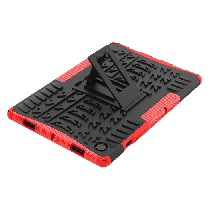 For Samsung Galaxy Tab A8 10.5 (2021) Tire Texture TPU + PC Tablet Case(Red)