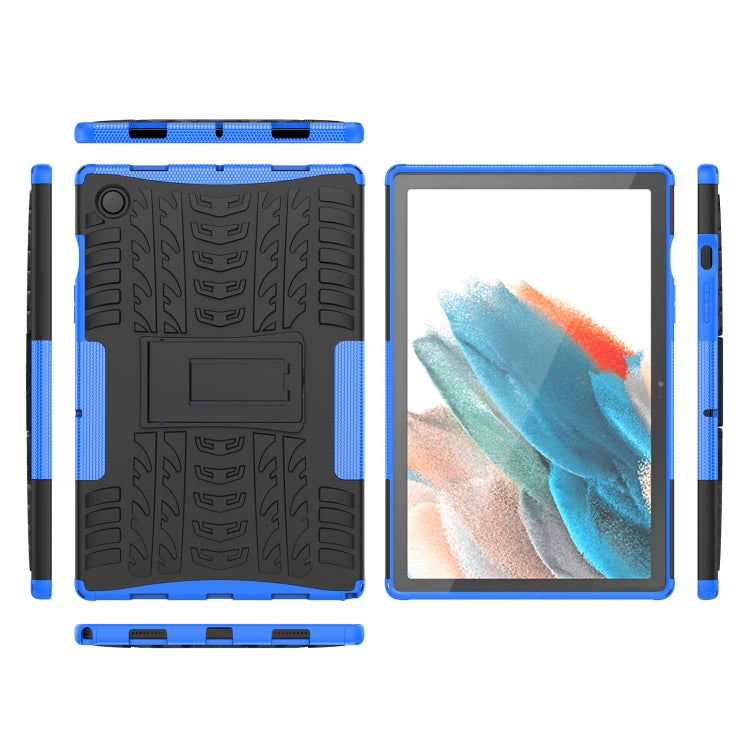 For Samsung Galaxy Tab A8 10.5 (2021) Tire Texture TPU + PC Tablet Case(Blue)