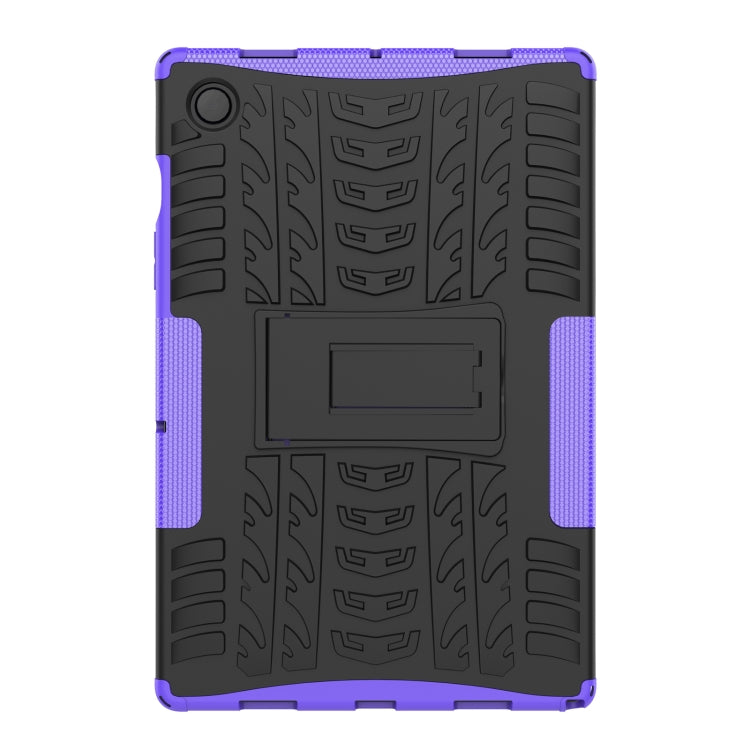 For Samsung Galaxy Tab A8 10.5 (2021) Tire Texture TPU + PC Tablet Case(Purple)