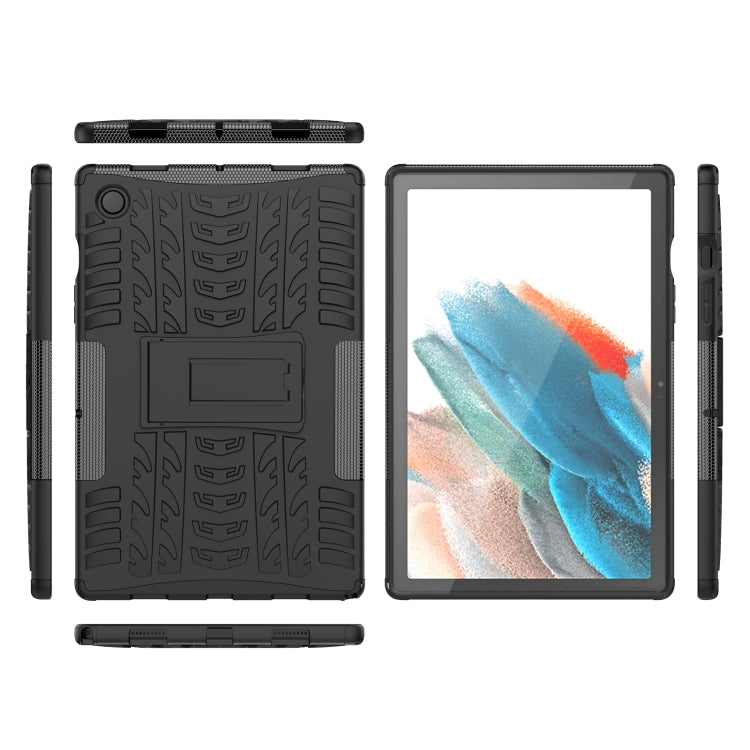 For Samsung Galaxy Tab A8 10.5 (2021) Tire Texture TPU + PC Tablet Case(Black)