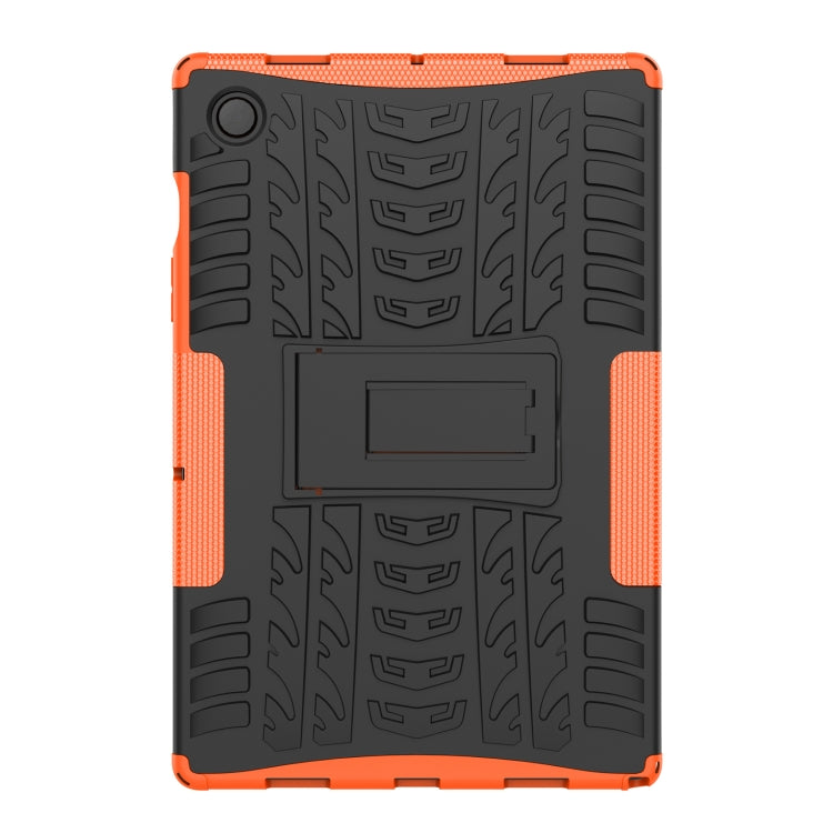 For Samsung Galaxy Tab A8 10.5 (2021) Tire Texture TPU + PC Tablet Case(Orange)