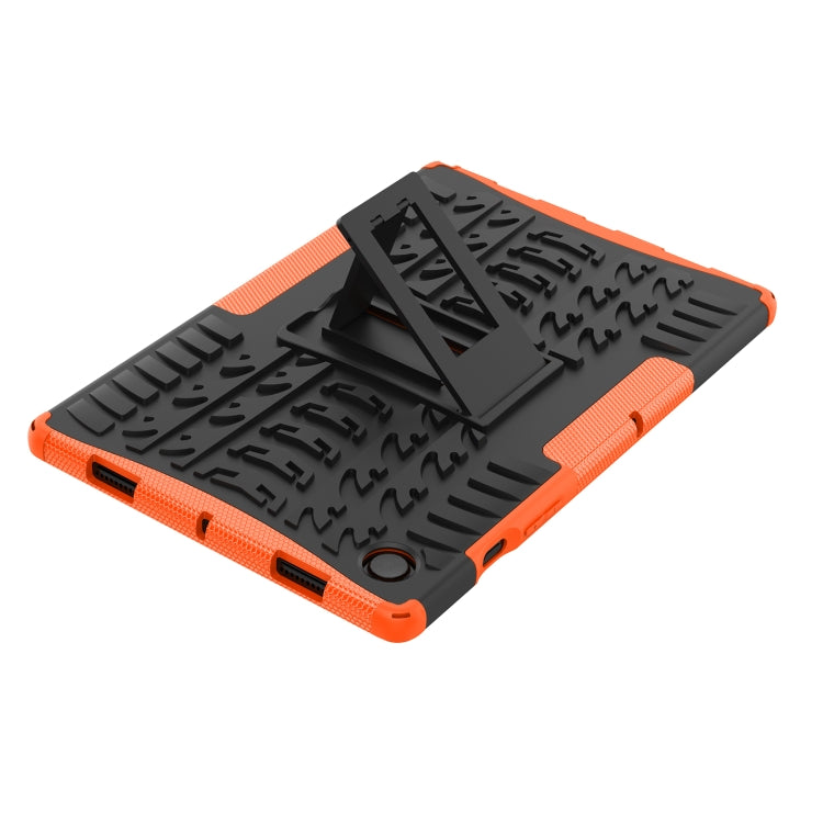 For Samsung Galaxy Tab A8 10.5 (2021) Tire Texture TPU + PC Tablet Case(Orange)