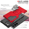 For Samsung Galaxy S22 Ultra 5G Ring Holder Non-slip Armor Phone Case(Mint Green)