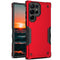 For Samsung Galaxy S22 Ultra 5G Non-slip Armor Phone Case(Red)