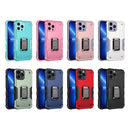 Ring Holder Non-slip Armor Phone Case For iPhone 13 Pro(Rose Gold)