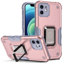 Ring Holder Non-slip Armor Phone Case For iPhone 11(Rose Gold)
