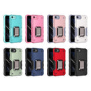 Ring Holder Non-slip Armor Phone Case For iPhone SE 2022 / SE 2020 / 8 / 7(Red)