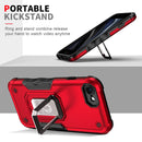 Ring Holder Non-slip Armor Phone Case For iPhone SE 2022 / SE 2020 / 8 / 7(Red)