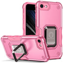 Ring Holder Non-slip Armor Phone Case For iPhone SE 2022 / SE 2020 / 8 / 7(Pink)