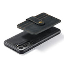 For Samsung Galaxy S22 5G JEEHOOD RFID Blocking Anti-Theft Magnetic PU + TPU Phone Case(Black)