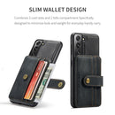 For Samsung Galaxy S22 5G JEEHOOD RFID Blocking Anti-Theft Magnetic PU + TPU Phone Case(Black)