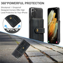 For Samsung Galaxy S22 5G JEEHOOD RFID Blocking Anti-Theft Magnetic PU + TPU Phone Case(Black)