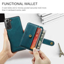 For Samsung Galaxy S22 5G JEEHOOD RFID Blocking Anti-Theft Magnetic PU + TPU Phone Case(Blue)