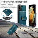 For Samsung Galaxy S22 5G JEEHOOD RFID Blocking Anti-Theft Magnetic PU + TPU Phone Case(Blue)