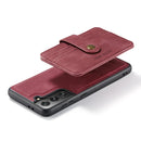 For Samsung Galaxy S22 5G JEEHOOD RFID Blocking Anti-Theft Magnetic PU + TPU Phone Case(Red)