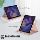 For Samsung Galaxy Tab A8 2022 SM-X200 360 Degrees Rotation Leather Tablet Case(Pink)