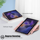 For Samsung Galaxy Tab A8 2022 SM-X200 360 Degrees Rotation Leather Tablet Case(Pink)