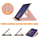 For Samsung Galaxy Tab A8 2022 SM-X200 360 Degrees Rotation Leather Tablet Case(Pink)