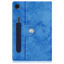 For Samsung Galaxy Tab A8 2022 SM-X200 360 Degrees Rotation Leather Tablet Case(Dark Blue)