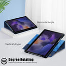 For Samsung Galaxy Tab A8 2022 SM-X200 360 Degrees Rotation Leather Tablet Case(Dark Blue)