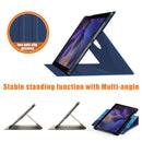 For Samsung Galaxy Tab A8 2022 SM-X200 360 Degrees Rotation Leather Tablet Case(Dark Blue)