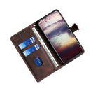 For OPPO Realme GT Neo2 Stitching Skin Feel Magnetic Buckle PU Leather Phone Case(Brown)