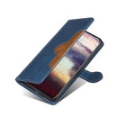 For OPPO Realme GT Neo2 Stitching Skin Feel Magnetic Buckle PU Leather Phone Case(Blue)