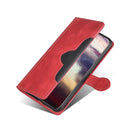 For OPPO Realme GT Neo2 Stitching Skin Feel Magnetic Buckle PU Leather Phone Case(Red)