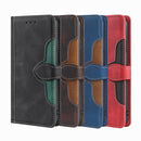 For OPPO Realme GT Neo2 Stitching Skin Feel Magnetic Buckle PU Leather Phone Case(Red)