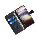 For OPPO Realme GT Neo2 Stitching Skin Feel Magnetic Buckle PU Leather Phone Case(Black)