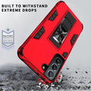 For Samsung Galaxy S22+ 5G Soldier Armor TPU + PC Magnetic Phone Case(Silver)