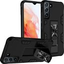 For Samsung Galaxy S22+ 5G Soldier Armor TPU + PC Magnetic Phone Case(Black)