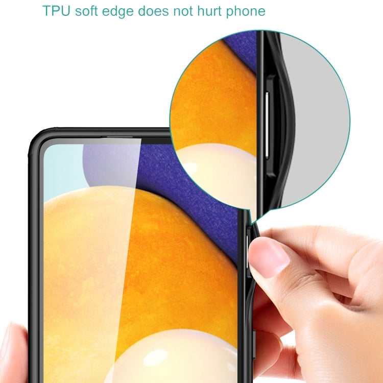 For Samsung Galaxy A73 5G Four-corner Shockproof TPU + PC Phone Case(Transparent)