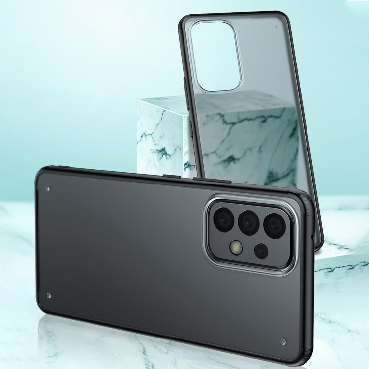 For Samsung Galaxy A73 5G Four-corner Shockproof TPU + PC Phone Case(Black)
