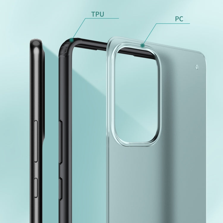 For Samsung Galaxy A73 5G Four-corner Shockproof TPU + PC Phone Case(Black)