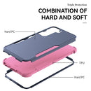For Samsung Galaxy S22 5G TPU + PC Shockproof Phone Case(Royal Blue+Pink)