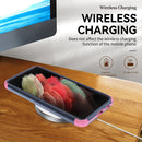 For Samsung Galaxy S22 5G TPU + PC Shockproof Phone Case(Royal Blue+Pink)