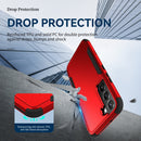 For Samsung Galaxy S22 5G TPU + PC Shockproof Phone Case(Red+Black)