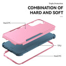 For Samsung Galaxy S22 5G TPU + PC Shockproof Phone Case(Pink+Blue)