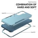 For Samsung Galaxy S22 5G TPU + PC Shockproof Phone Case(Grey Green+Blue)