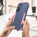 For Samsung Galaxy S22+ 5G TPU + PC Shockproof Phone Case(Royal Blue+Pink)