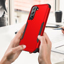For Samsung Galaxy S22+ 5G TPU + PC Shockproof Phone Case(Red+Black)