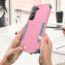 For Samsung Galaxy S22+ 5G TPU + PC Shockproof Phone Case(Pink+Blue)