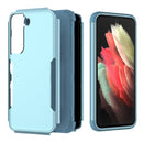 For Samsung Galaxy S22+ 5G TPU + PC Shockproof Phone Case(Grey Green+Blue)