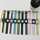 TPU Watch Band For Apple Watch Series 8&7 41mm / SE 2&6&SE&5&4 40mm / 3&2&1 38mm(Purple White)