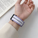 TPU Watch Band For Apple Watch Series 8&7 41mm / SE 2&6&SE&5&4 40mm / 3&2&1 38mm(Purple White)