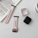 TPU Watch Band For Apple Watch Series 8&7 41mm / SE 2&6&SE&5&4 40mm / 3&2&1 38mm(Purple White)