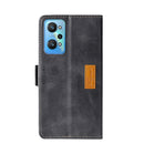For OPPO Realme GT Neo2 5G Contrast Color Side Buckle Leather Phone Case(Black + Grey)