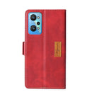 For OPPO Realme GT Neo2 5G Contrast Color Side Buckle Leather Phone Case(Red + Black)