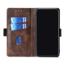 For OPPO Realme GT Neo2 5G Contrast Color Side Buckle Leather Phone Case(Light Brown + Green)